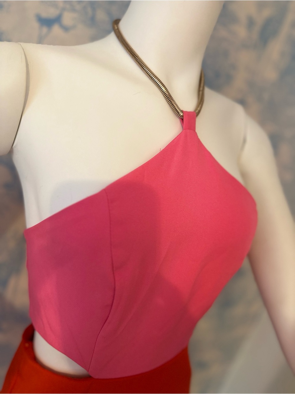 Summer Cocktail Wedding Guest Halter Mini Dress S • worn once - Picture 3 of 6